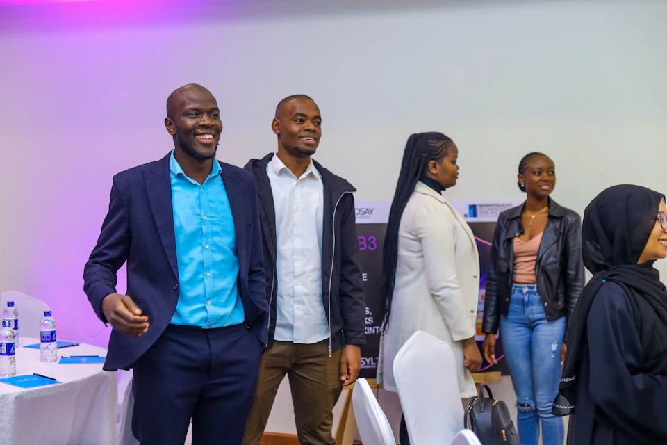 Young leaders on stage
